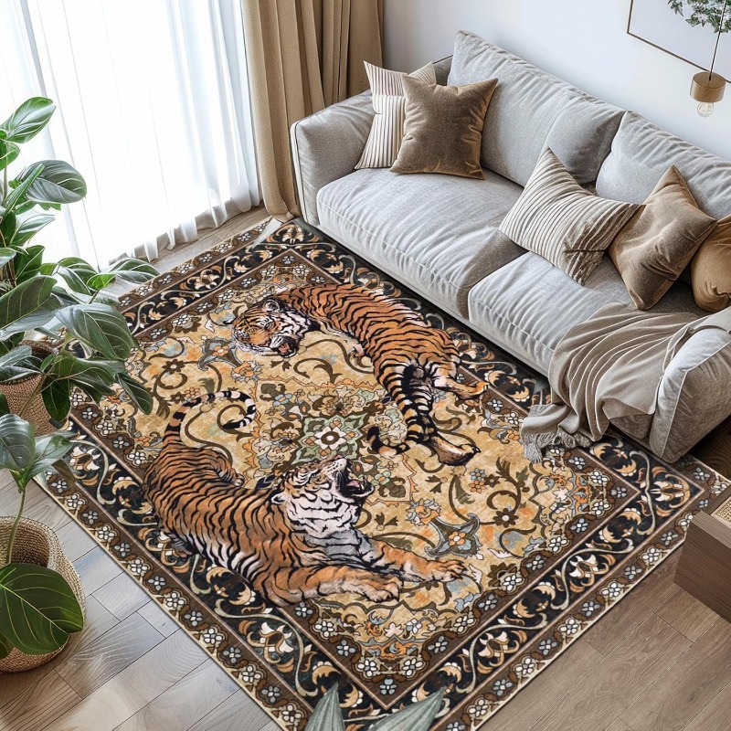 Commercial Printing And Design - Nordic Retro Tiger Design Soggiorno Tappeto
