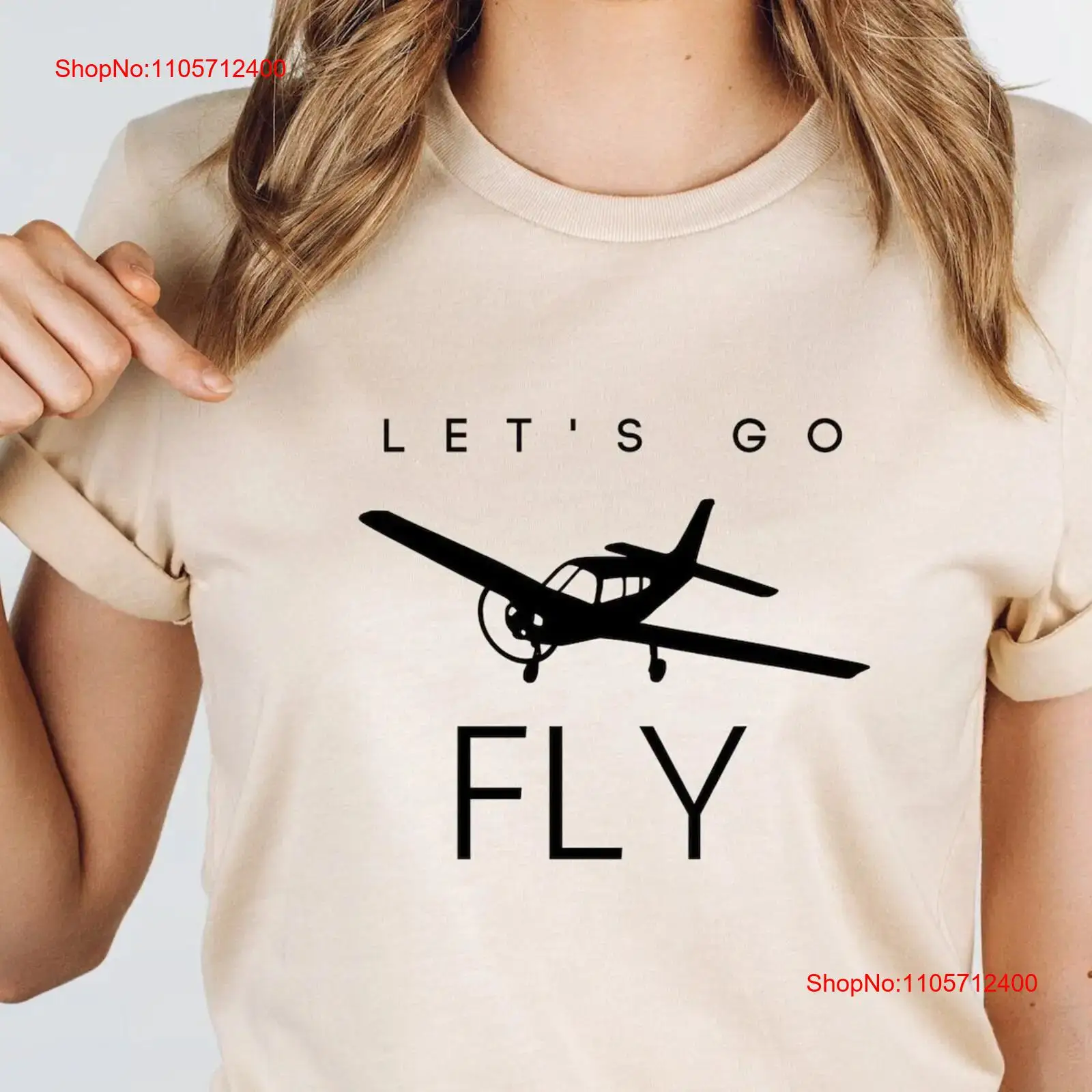 Commercial Printing And Design - Maglietta 'Lets Go Fly' per Piloti,