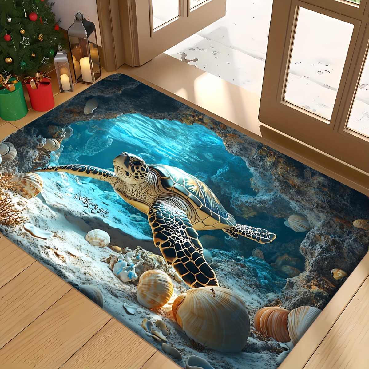 Commercial Printing And Design - Tappeto con tartaruga marina, tappetino in