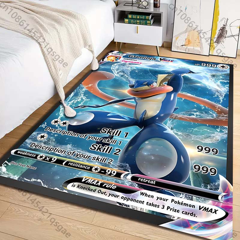 Commercial Printing Format - Tappeto con Stampa di Carte Pokémon