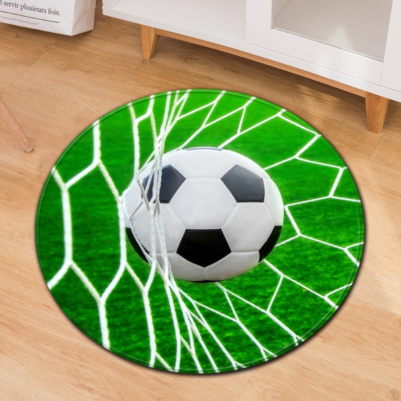 Commercial Printing Format - Tema calcio Tappeto rotondo Stile sportivo